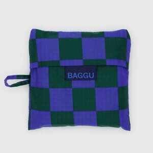NWT Standard Baggu - Iris Green Check